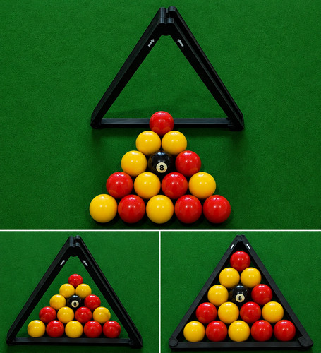 Foldable pool ball rack - /,
